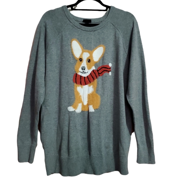 torrid | Sweaters | Torrid Grey Corgi 